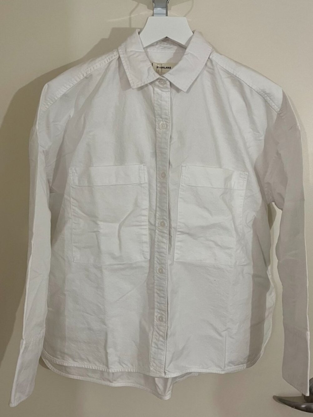 Everlane The Boxy Oxford Shirt in White - Size S